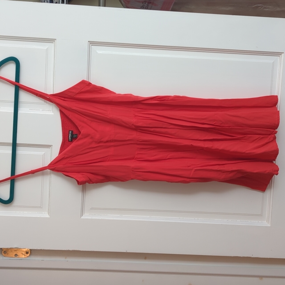 Express Pink Skater Mini Dress